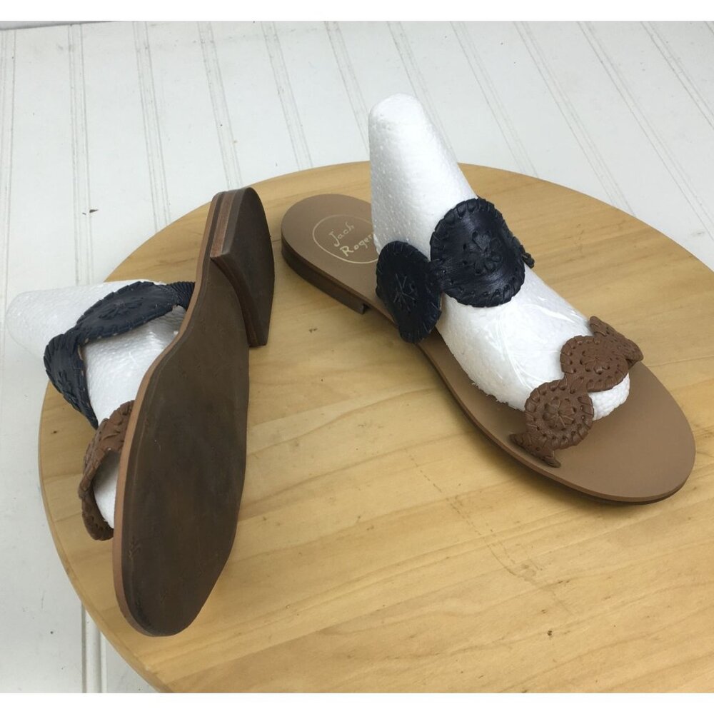 Jack Rogers Lauren Leather Sandals Womens Size 8.5
